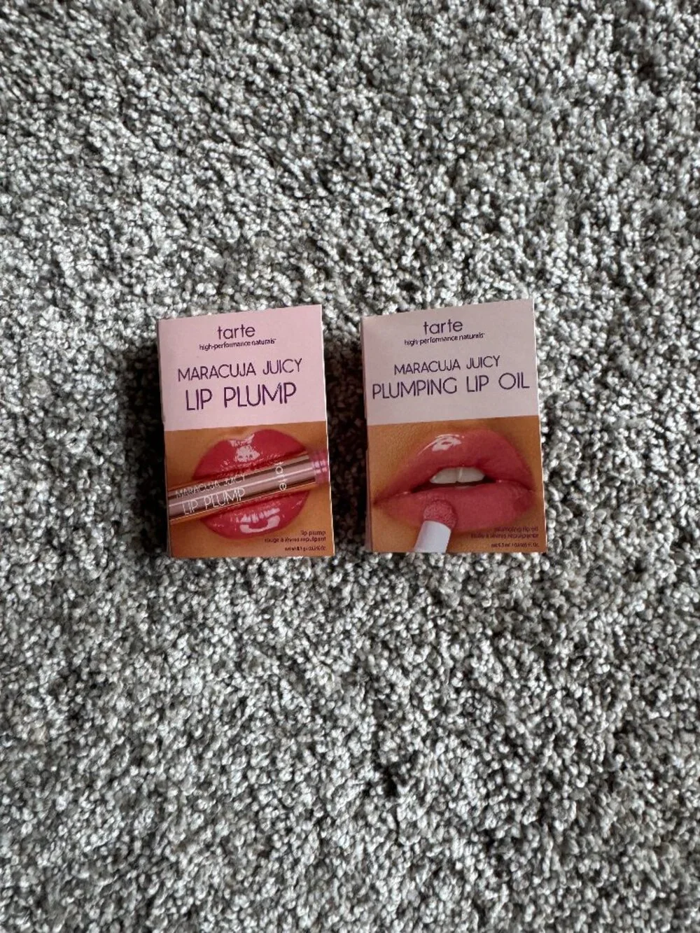 (2) Tarte Maracuja Juicy Lip Plump & Plumping Lip Oil Samples NEW